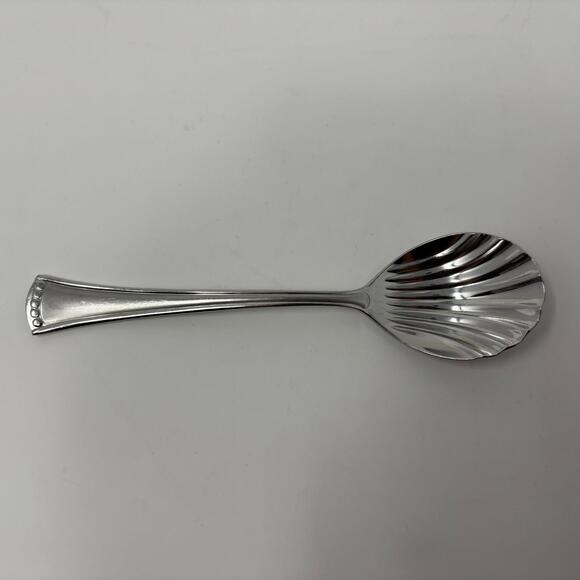 Lenox Butler's Pantry 18/8 Stainless Steel Shell 6 1/4" Sugar Spoon - Picture 1 of 7
